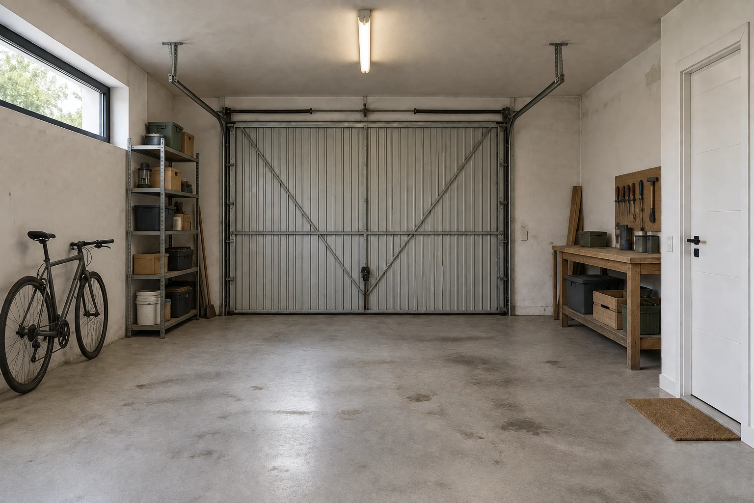 Simulação de garagem antes da remodelação